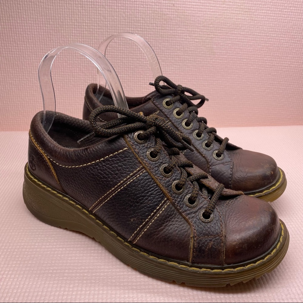 Dr. Martens Bailey Vintage Brown Leather Shoes